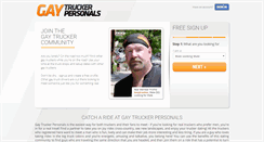 Desktop Screenshot of gaytruckerpersonals.com