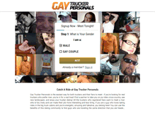 Tablet Screenshot of gaytruckerpersonals.com